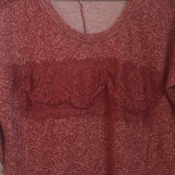 Maurices Thin 3/4 Sweatshirt with Lace - Picture 4 of 6